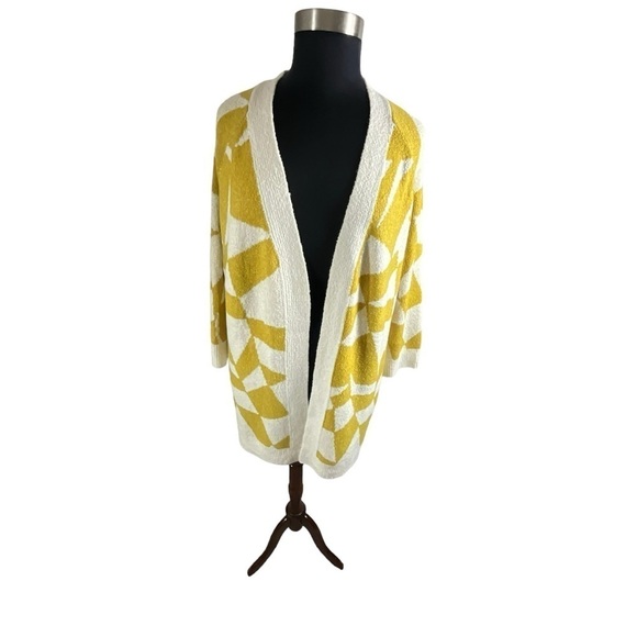 Ava & Viv Geometric Open Front Plus Size Duster Cardigan Nwot - Picture 6 of 16